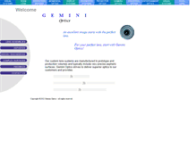 Tablet Screenshot of gemini-optics.com